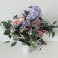 Schöne rosa & lila konservierte Blumenstrauß, Hortensie Rose Blumenarrangement, Enternal Rose Geschenk, Hochzeits Luxusstrauß